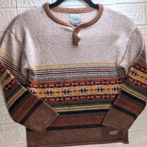 286-Kids Sourie Mini Multicolor Patterned Sweater